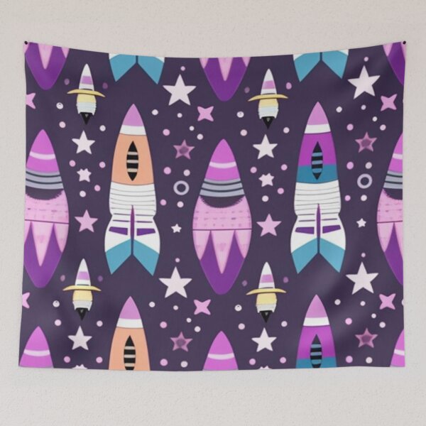 Item preview, Purple rockets designed and sold by Roxburylane.
