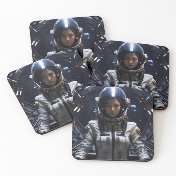 Item preview, Female astronaut in the cockpit designed and sold by biiid.