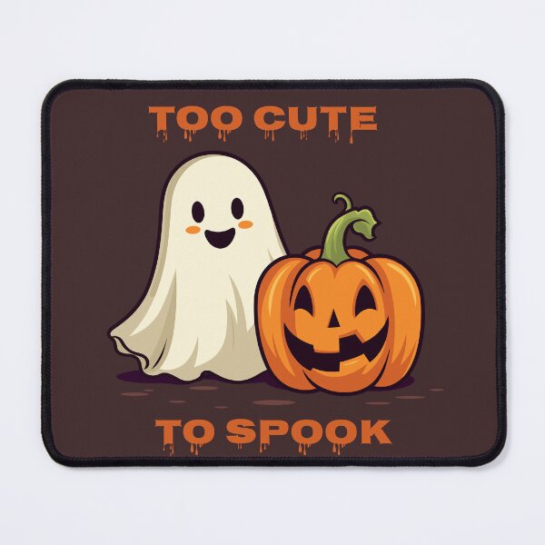 Item preview, Halloween design ghost pumpkin too cute to spook designed and sold by JadesignFang.
