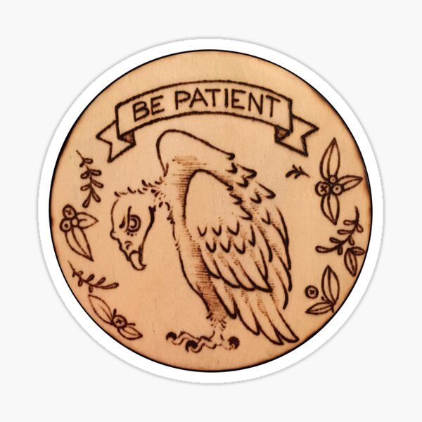 Item preview, Patient vulture original wood version designed and sold by Laura Hekhuis.
