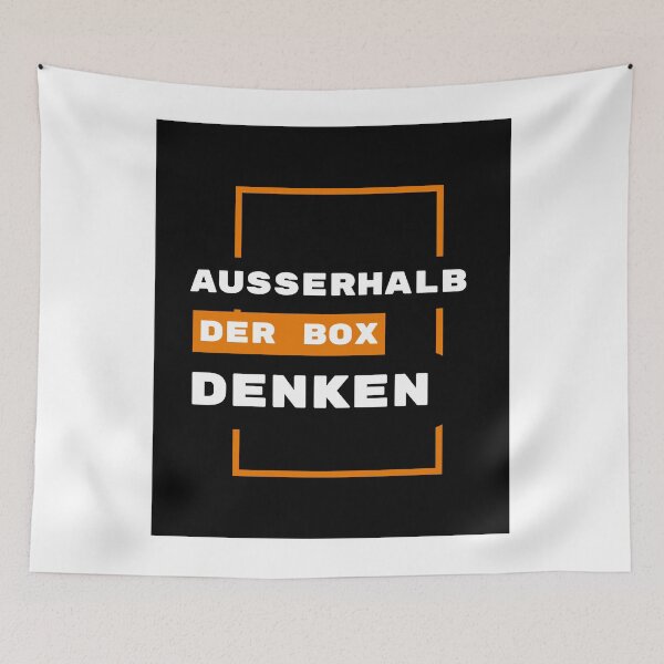 Artikelvorschau, Außerhalb der Box denken, orange entworfen und verkauft von KrafterMumford.