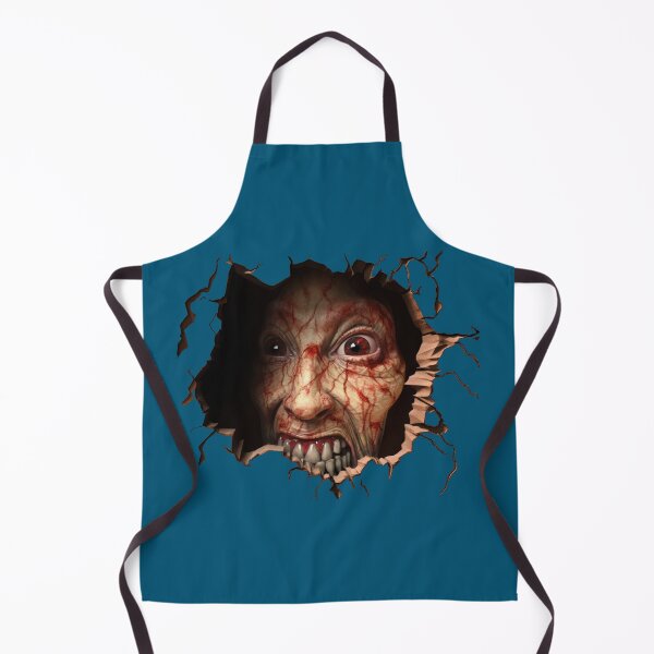 Item preview, Terrifying Bloody Face Coming Out of a Hole Wall Design designed and sold by CoputerEasel.