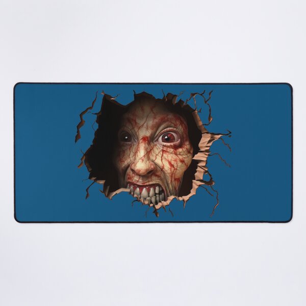 Item preview, Terrifying Bloody Face Coming Out of a Hole Wall Design designed and sold by CoputerEasel.
