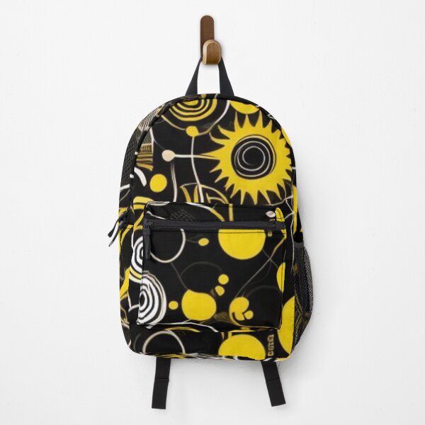 Item preview, Black and yellow chaotic abstract designed and sold by Roxburylane.