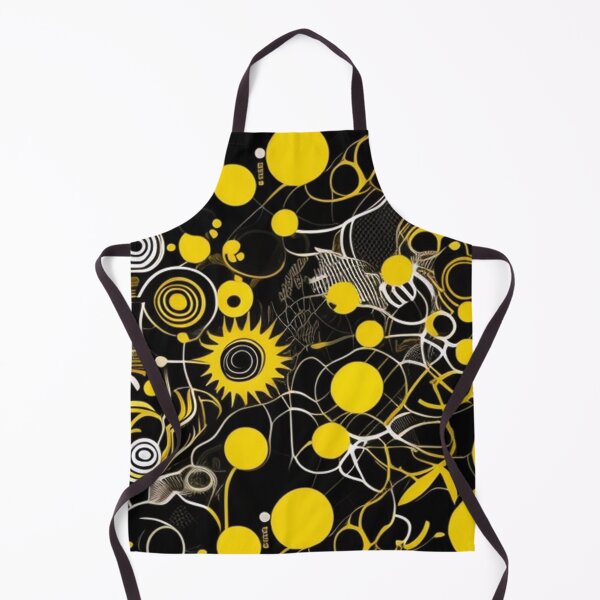 Item preview, Black and yellow chaotic abstract designed and sold by Roxburylane.