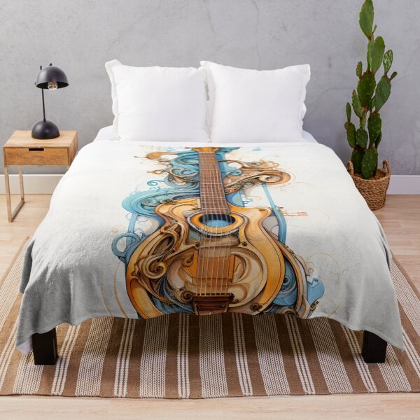 Item preview, baroque art guitar print designed and sold by dcrc.