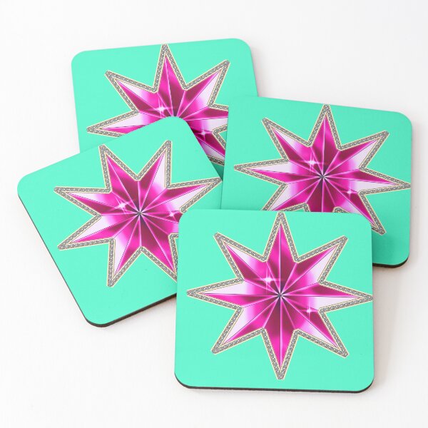 Item preview, 8 Point Magenta Gold designed and sold by Cndy-Undergrnd.