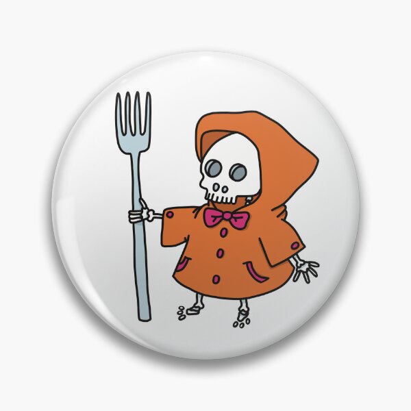 Item preview, Fashionista Grim Reaper - Death with a fork in colourblocking design designed and sold by Szofink.