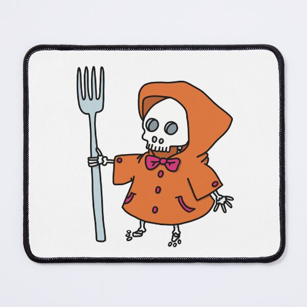 Item preview, Fashionista Grim Reaper - Death with a fork in colourblocking design designed and sold by Szofink.