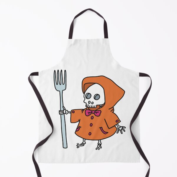 Item preview, Fashionista Grim Reaper - Death with a fork in colourblocking design designed and sold by Szofink.