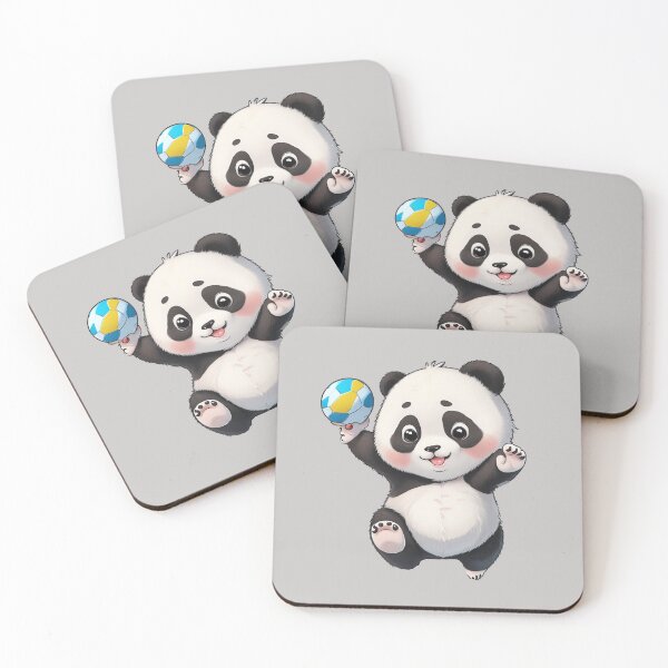 Item preview, Panda Playing Handball | Sporty Animals designed and sold by TheArtAlchemy.