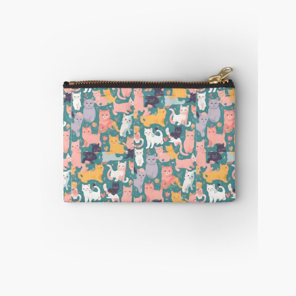 Item preview, The abstract world of pastel kittens with flowers designed and sold by DesignJhoce.