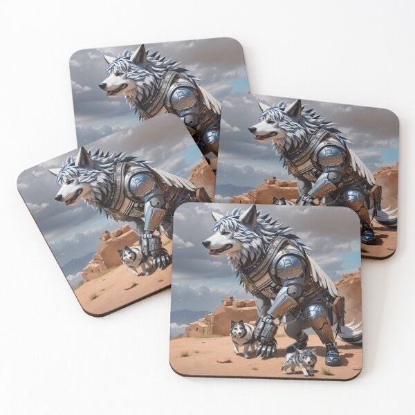 Item preview, robot wolf designed and sold by jonyboyka.