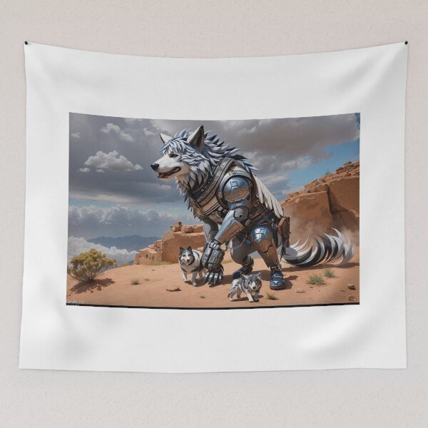 Item preview, robot wolf designed and sold by jonyboyka.