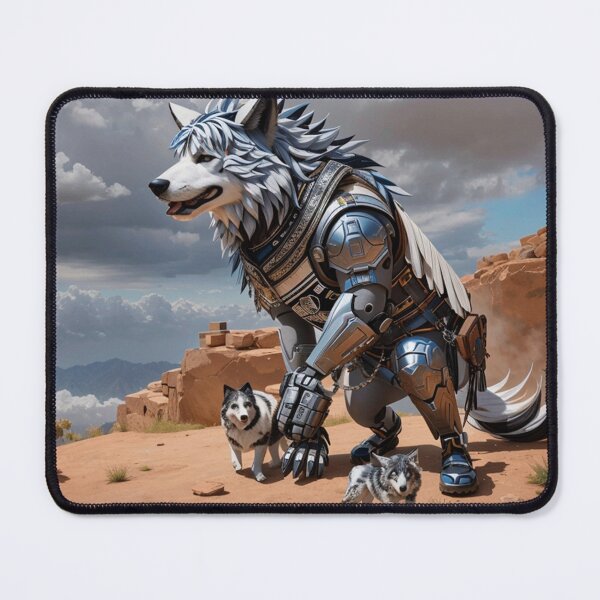 Item preview, robot wolf designed and sold by jonyboyka.