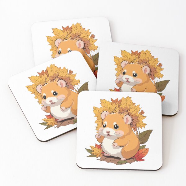 Item preview, Cute and sweet portrait of autumn hamster designed and sold by twisted-dot.