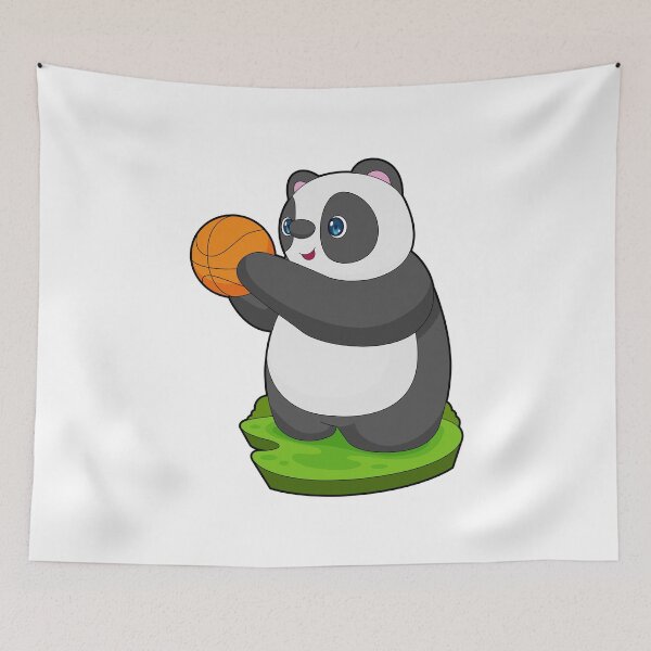 Item preview, Panda Basketball player Basketball designed and sold by Snabdesign84.
