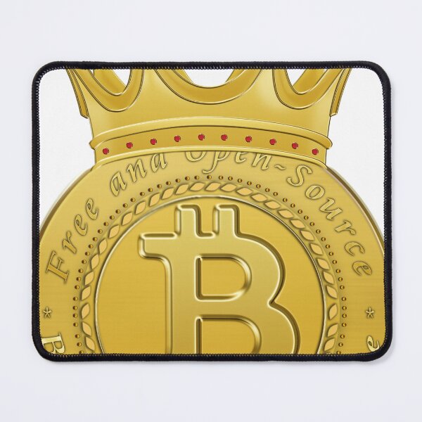 Item preview, Bitcoin with crown, crypto king and queen designed and sold by lppeter1010.