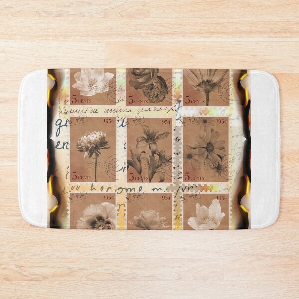 Item preview, Vintage Floral Burned Postage Stamps, postmarks designed and sold by Eternity Eventually.