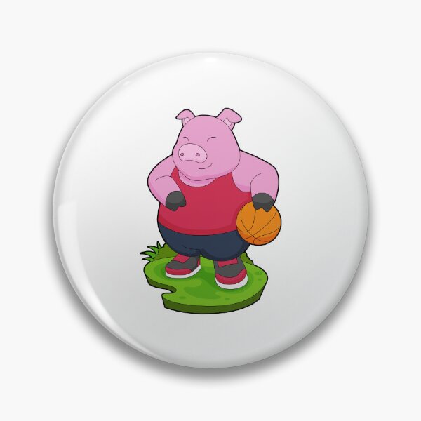 Item preview, Pig Basketball player Basketball designed and sold by Snabdesign84.