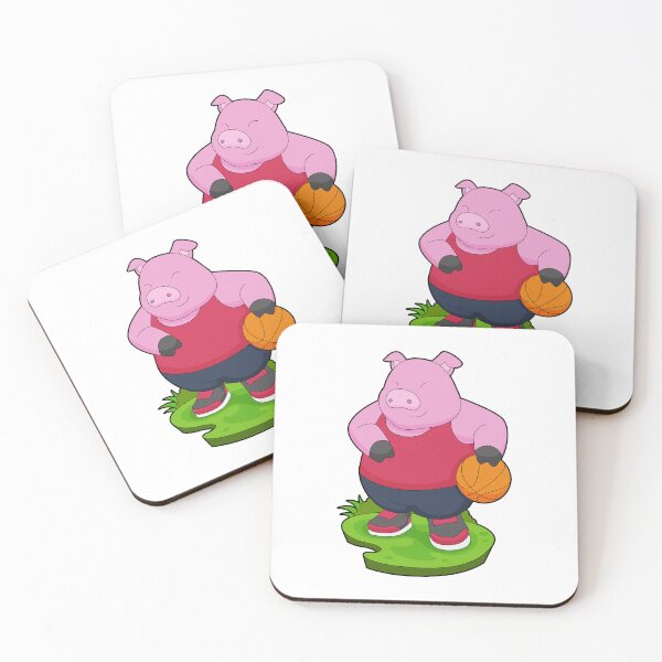 Item preview, Pig Basketball player Basketball designed and sold by Snabdesign84.