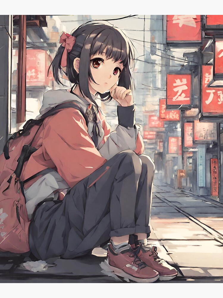 Cute Anime Boy Thinking (Anime Street)
