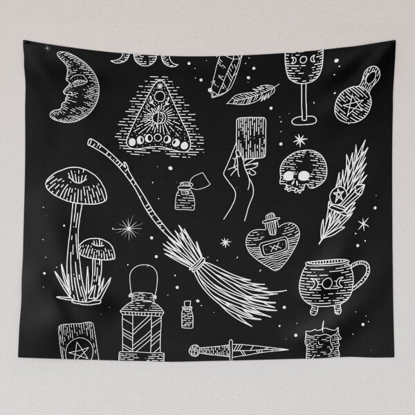 Item preview, Witchy Vibes Occult Witchcraft Supplies  designed and sold by skullcap-prints.