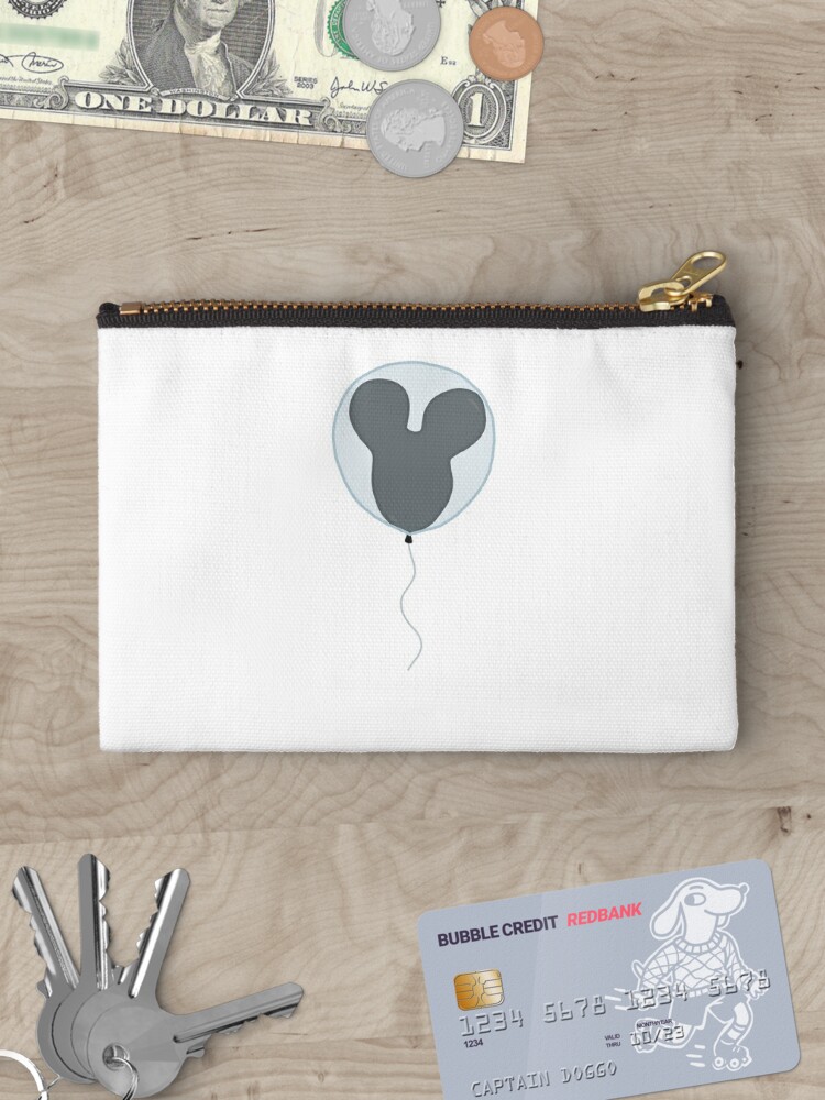 Disover Grey Mouse Balloon Disney Makeup Bag
