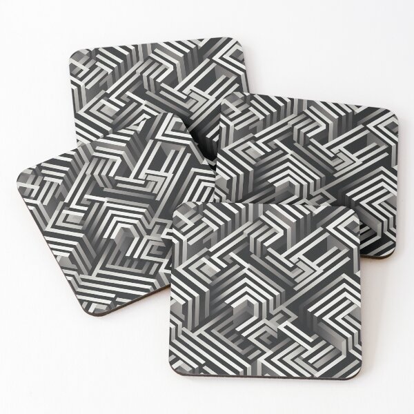 Item preview, Geometric Lines, Black and White, Seamless Pattern designed and sold by patternicco.