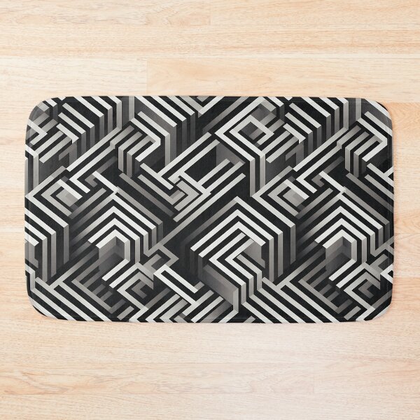 Item preview, Geometric Lines, Black and White, Seamless Pattern designed and sold by patternicco.