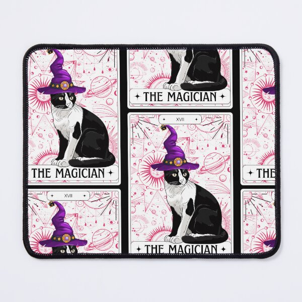 Item preview, Tarot Card Tuxedo Cat The Magician designed and sold by BettySpicer.