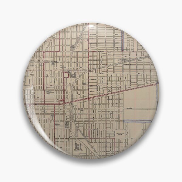 Item preview, Vintage Map of Terre Haute Indiana (1907) designed and sold by BravuraMedia.