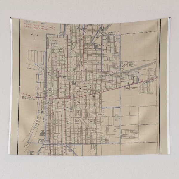 Item preview, Vintage Map of Terre Haute Indiana (1907) designed and sold by BravuraMedia.