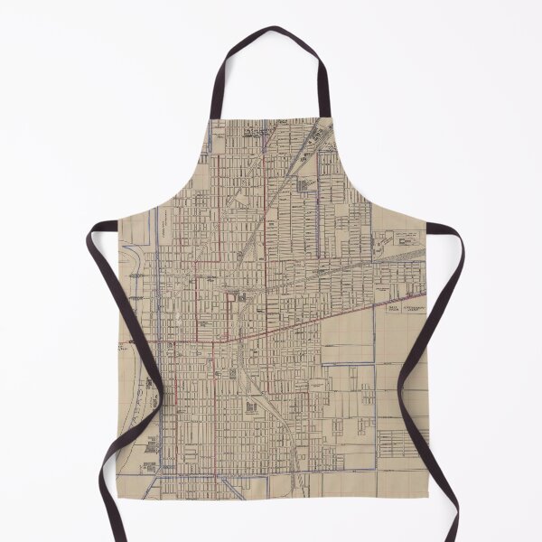 Item preview, Vintage Map of Terre Haute Indiana (1907) designed and sold by BravuraMedia.