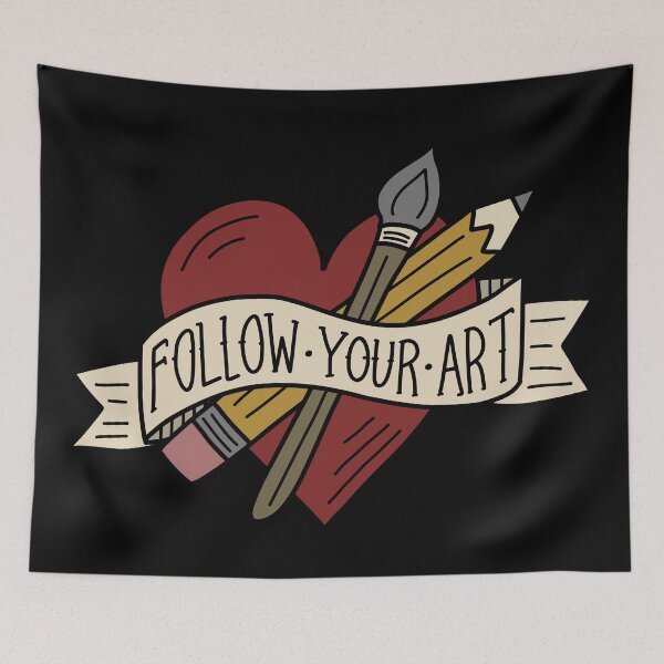 Item preview, Follow Your Art designed and sold by Design Minds Boutique.