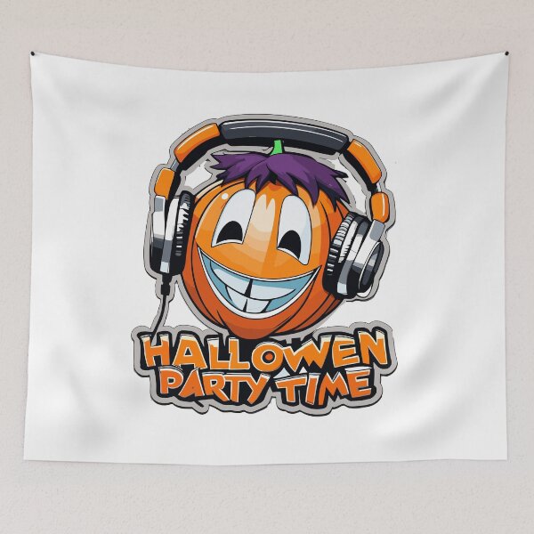 Item preview, Halloween Jack-o'-Lantern Pumpkin Face Party Time designed and sold by GENESIS-POD.