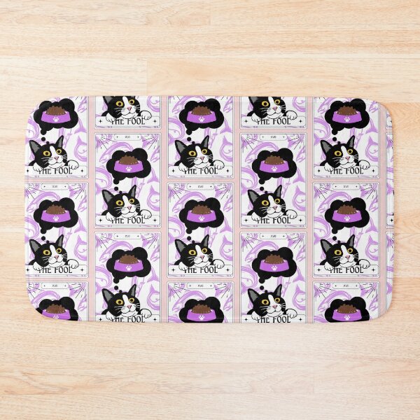 Item preview, Tarot Card Tuxedo Cat The Fool designed and sold by BettySpicer.