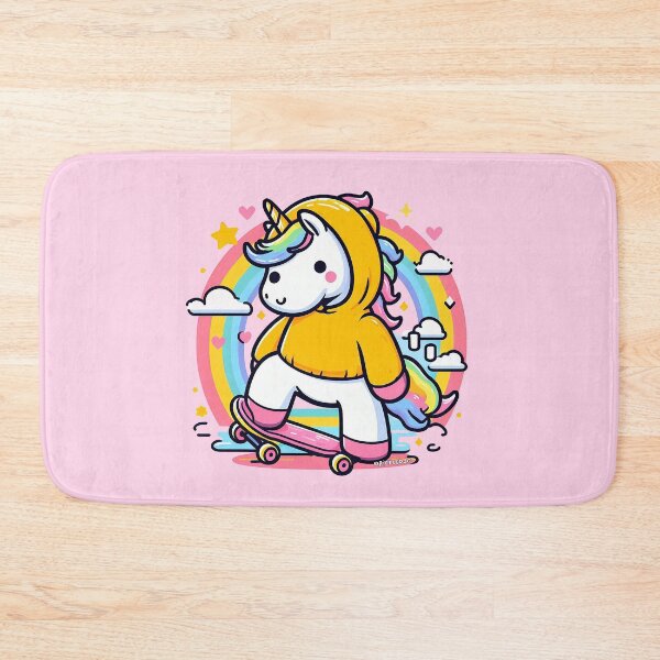 Item preview, Rainbow Unicorn Skateboarding designed and sold by FunnehGacha.