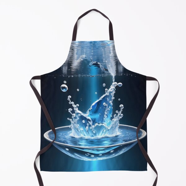 Item preview, Water splash in a bowl representing life force and vibrant energy in the style of futuristic glamourous art designed and sold by AI-Only Creations.