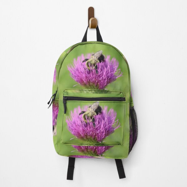 Item preview, Sleepy Bee in Thistle designed and sold by LisaNaturePhoto.