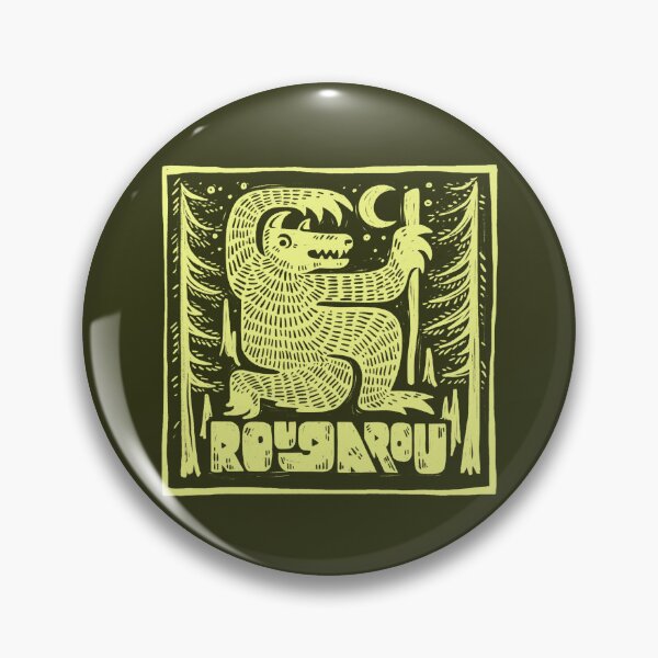 Item preview, Rougarou Cryptid Woodcut Print designed and sold by greermiceli.