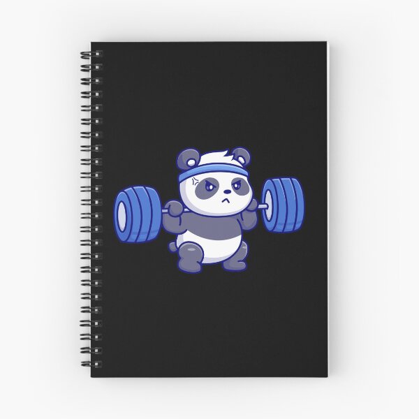 Item preview, Panda doing weightlifting | Sporty Animals designed and sold by TheArtAlchemy.