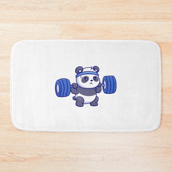 Item preview, Panda doing weightlifting | Sporty Animals designed and sold by TheArtAlchemy.
