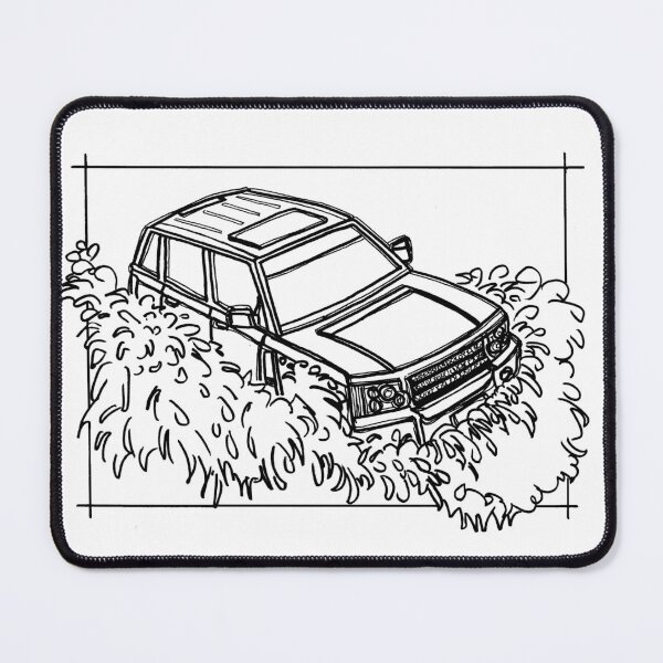 Item preview, Cartoon of a 4x4 splashing through the water designed and sold by DrawnToColour.