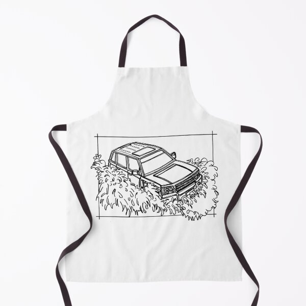 Item preview, Cartoon of a 4x4 splashing through the water designed and sold by DrawnToColour.