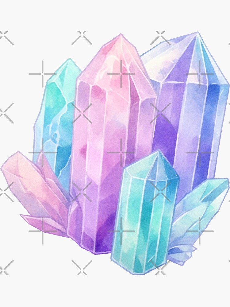 Pastel Crystal Stickers