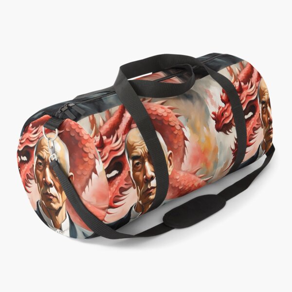 Item preview, Grandmaster Yip Man Wing Chun Portrait with Red Dragon designed and sold by Ameiva-Apparel.