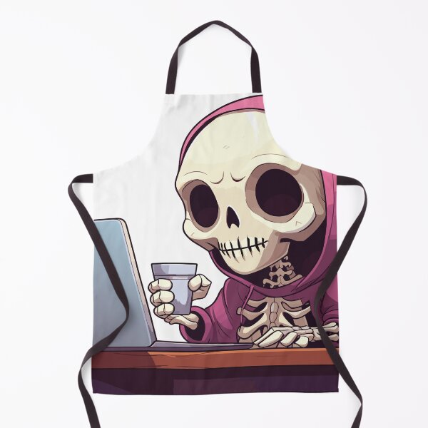 Item preview, Kawaii Coding Programmer Skeleton Software Dev designed and sold by skullcap-prints.