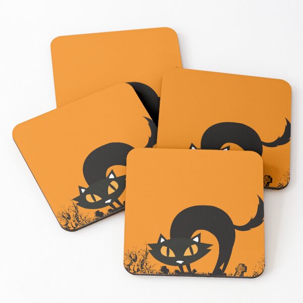 Item preview, Scary Black Cat designed and sold by Sena KURUÇAY.