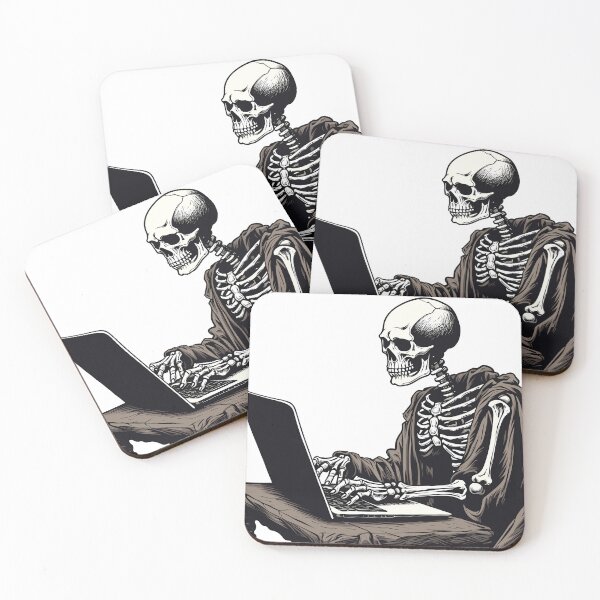 Item preview, Gothic Coding Skeleton Software Dev designed and sold by skullcap-prints.